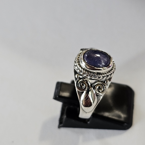 Bali Tanzanite Solitaire in Sterling Silver Ring Size 9! New! - Picture 7 of 7